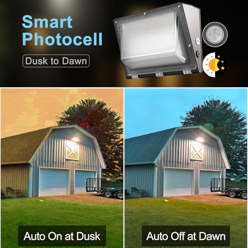 6 Pack 200W LED Wall Pack Lights (6 Count)