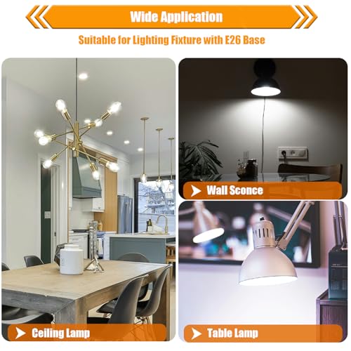 5000K Daylight Dimmable LED Edison Bulbs 40W Equivalent (16 Count)