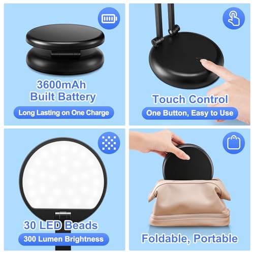 Desk Lamps for Home Office Rechargeable 3600mAh