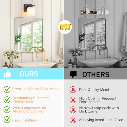 Modern Bathroom Light Fixtures Over Mirror
