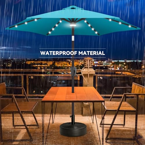 Solar Patio Umbrella with Centre Light