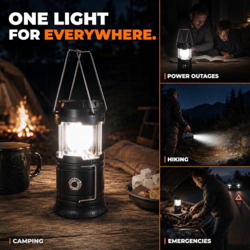 Solar LED Camping Lantern (2 Count)