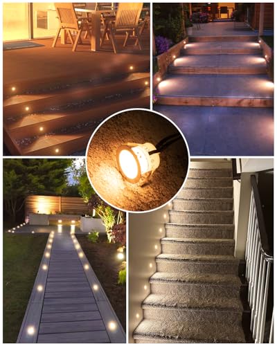 2 Packs Low Voltage Deck Lights Warm