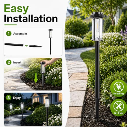 Solar Lights Outdoor Pathway (8 Count)