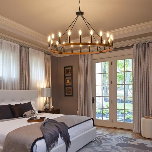 40" Wood Chandelier 20