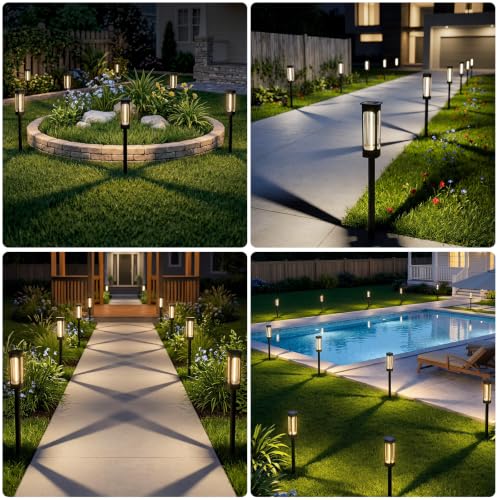 Solar Pathway Lights Outdoor (6 Count)