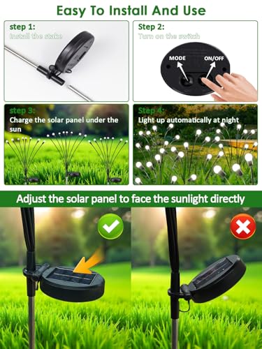 8 Pack Solar Garden Lights
