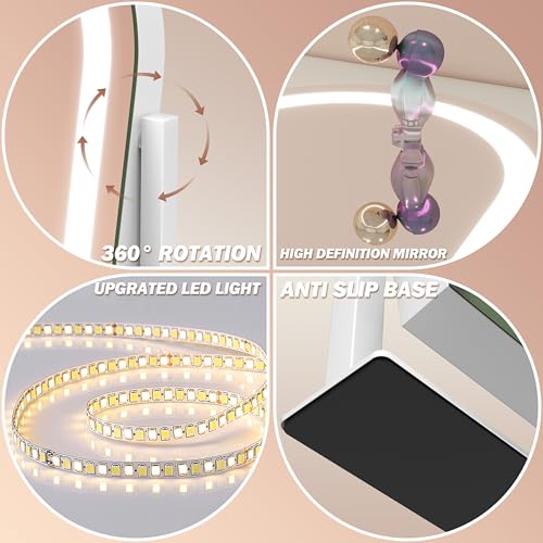 Vanity Mirror with Lights 15"x13" Makeup Mirror with Lights
