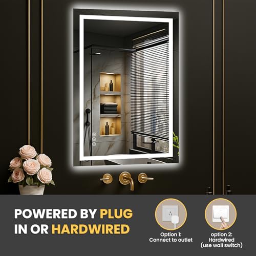 20"X30" LED Bathroom Mirror with Lights