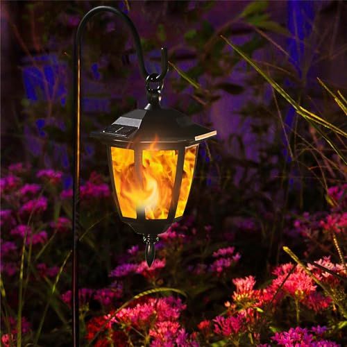 4 Pack Solar Flame Hanging Lights Outdoor (4 Count)