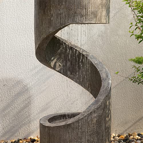 Outdoor Water Fountain with LED Light