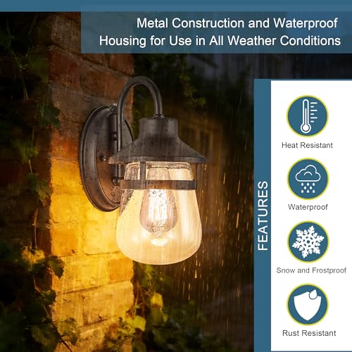 Dusk to Dawn Outdoor Wall Lantern
