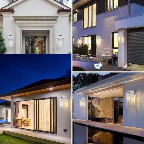 Porch Lights with GFCI Outlet with Remote