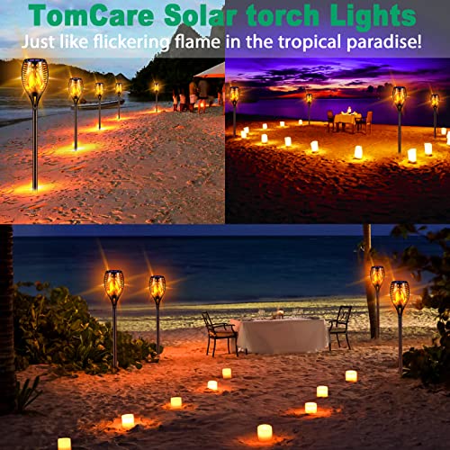 Flickering Flame Solar Torch Lights Outdoor (4 Count)