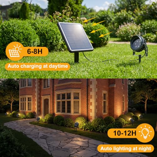 Solar Tree Spot Lights Outdoor 2PK