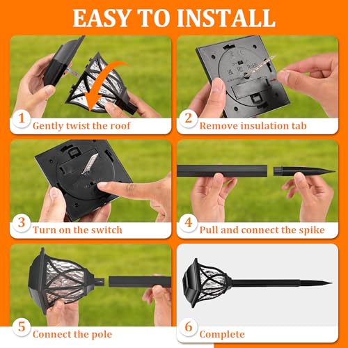 Solar Lights Outdoor Waterproof (6 Count)