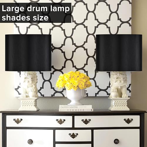 Large Black Lamp Shade Drum