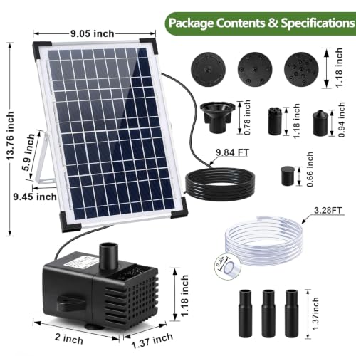 12W Solar Fountain Pump