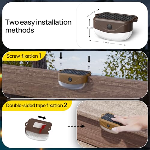 Solar Deck Lights Outdoor 12 Pack