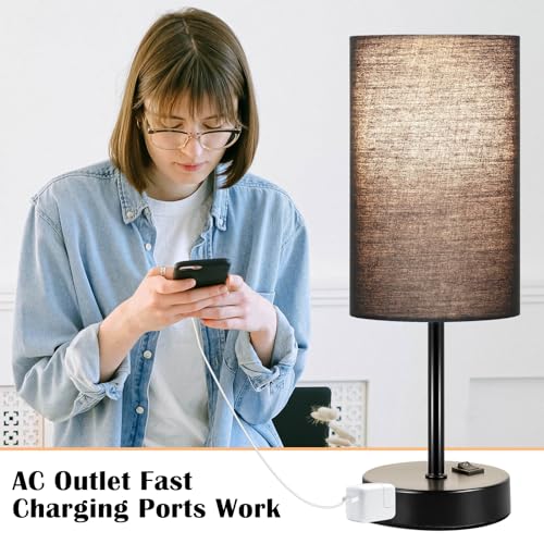 Black Table Lamp Set of 2 (2 Count)