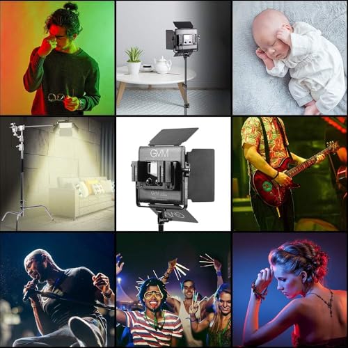 GVM RGB LED Video Lighting Kit (3 Count)