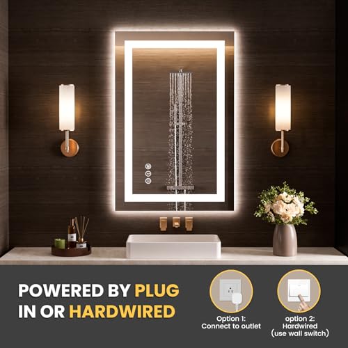 20"x34" LED Bathroom Mirror with Lights