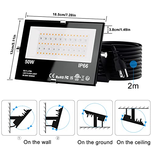 LED RGB Flood Light Outdoor 500W Equivalent