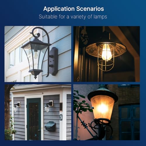 Dusk to Dawn Outdoor Sensor ST19 LED Light Bulb (2 Count)