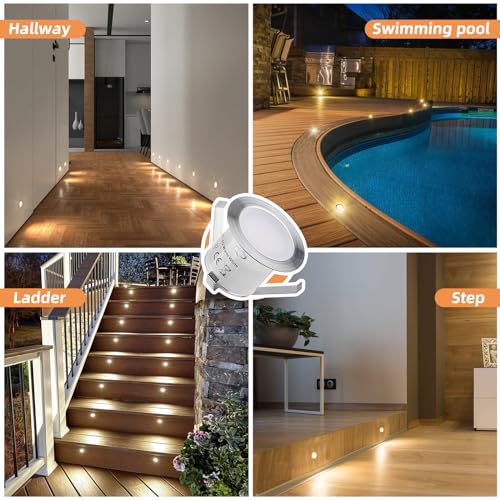 Recessed LED Deck Light Kits 16 Pack (16 Count)