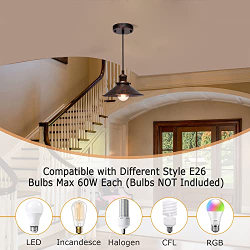 Farmhouse Pendant Light Industrial Hanging Light Fixture Vintage Barn Ceiling Lighting for Kitchen Island