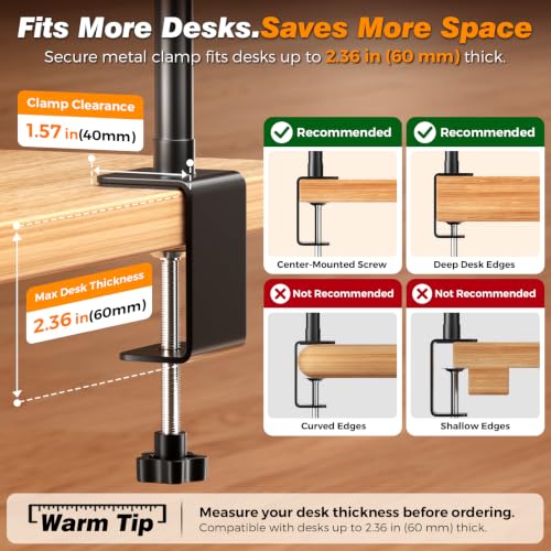 LED Desk Lamp with Clamp