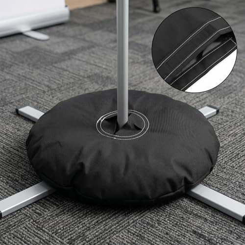 3 Pcs Sandbag Feather Flag Sand Weights Black Bag Umbrella Base (3 Count)