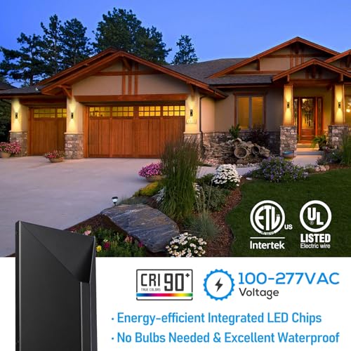2 Pack Dimmable LED Up Down Wall Light (2 Count)