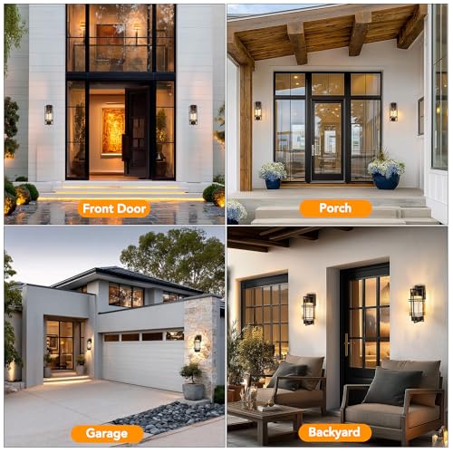 15" Outdoor Porch Light Fixtures Wall Mount (2 Count)