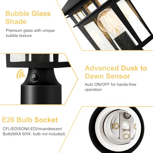 Dusk to Dawn Outdoor Post Lights