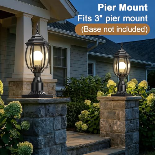 Large Dusk to Dawn Outdoor Post Light