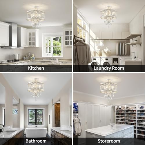 Crystal Ceiling Light Fixture