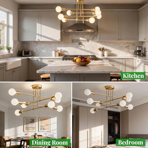 Modern Sputnik Chandelier Ceiling Light Fixtures