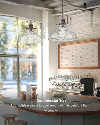 Water Ripple Glass Pendant Light