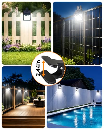 2 Pack Clip On Solar Lights Outdoor