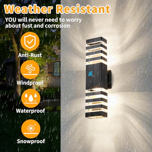 18.3 in Dusk to Dawn Outdoor Lighting Exterior Light Fixtures (2 Count)