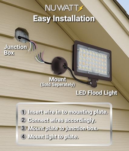30W Bronze Dimmable LED Flood Light Waterproof for Outdoor Patio