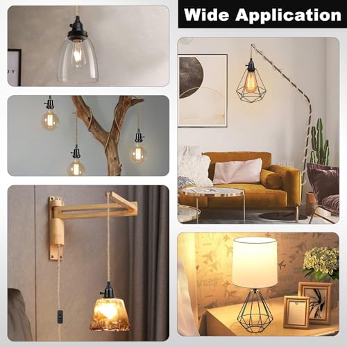 3 Way Light Socket with Lamp Shade Ring