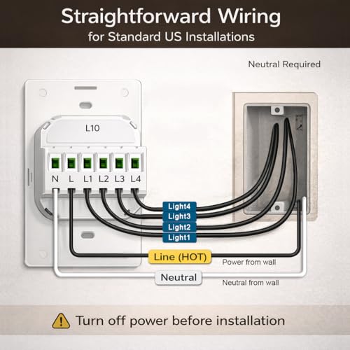 L10 Large LCD Smart Light Switch