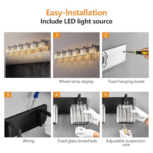 Black Bathroom Light Fixture