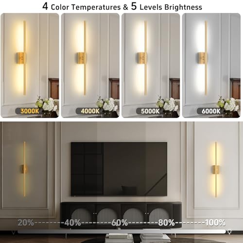 Battery Operated Wall Sconces Set of 2 (2 Count)