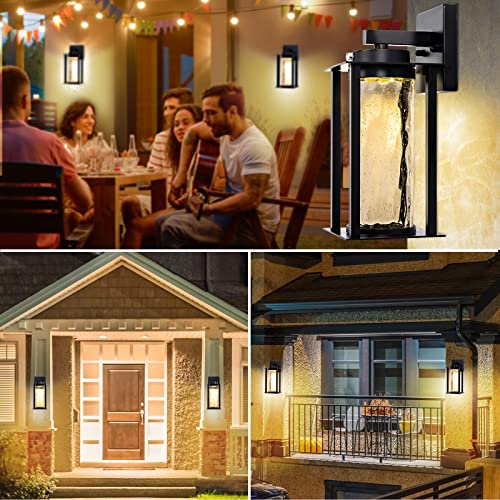 Modern LED Dusk to Dawn Outdoor Light Fixtures (2 Count)