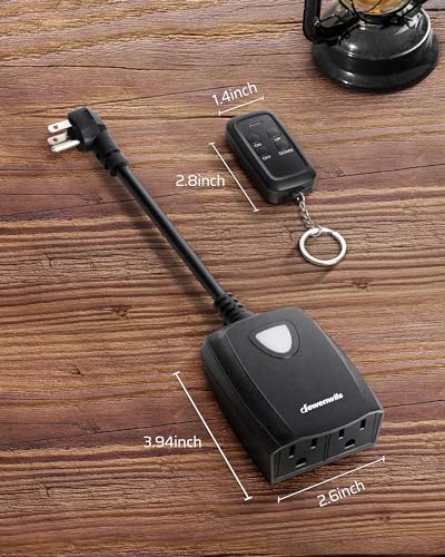Remote Dimmer Plug for Outdoor String Lights
