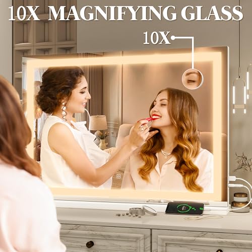 Vanity Mirror with Lights 32"x22"