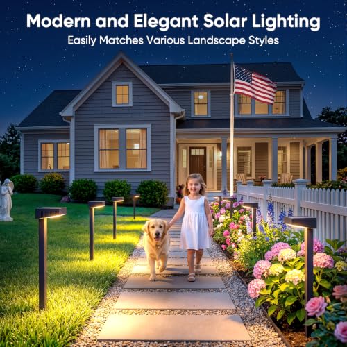 Solar Pathway Lights Outdoor (8 Count)